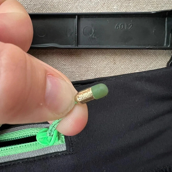 Lululemon Run Inspire Crop II Leggings in Heathered Net Pop Black Size 4 - Picture 8 of 11